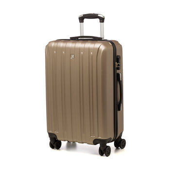 Trolley medio rigido color champagne in ABS Romeo Gigli, Valigie, SKU o912000136, Immagine 0